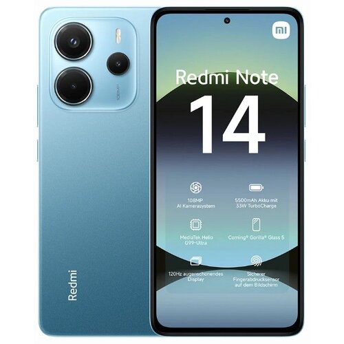 Xiaomi redmi note 14 8GB/256GB plavi mobilni telefon Cene