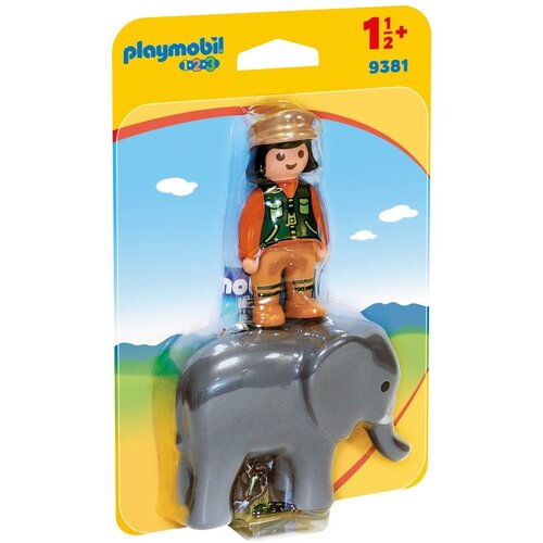 Playmobil 1.2.3 OSKRBNIK ŽIVALSKEGA VRTA S SLONOM 9381, (20393282) Cene