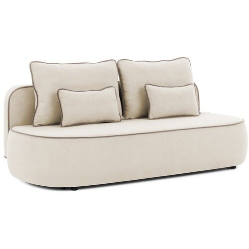 Ropez Bež/smeđe-siva bar&amp;scaron;unasti sklopiva/s prostorom za odlaganje sofa 210 cm Saga &amp;ndash; Slike