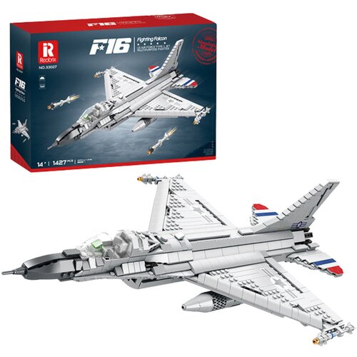Kockice za slaganje aviona F-16 sastavljenog od 1427 elemenata Cene