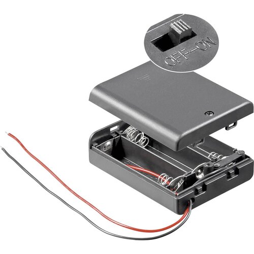 Goobay 12445 baterijska &scaron;katla 3x Mignon (AA) kabel (D x &Scaron; x V) 68.5 x 48 x 18.7mm Držalo za baterijo z 2 kabloma za 3 Mignon (D x &Scaron; x V) 68.5, (20829052) Cene