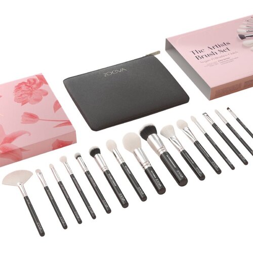 ZOEVA The Artists Brush Set Set kistova s torbicom 15 kom Slike