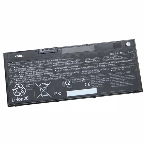 VHBW Baterija za Fujitsu Siemens Lifebook E548 / T938 / U758, 3490 mAh