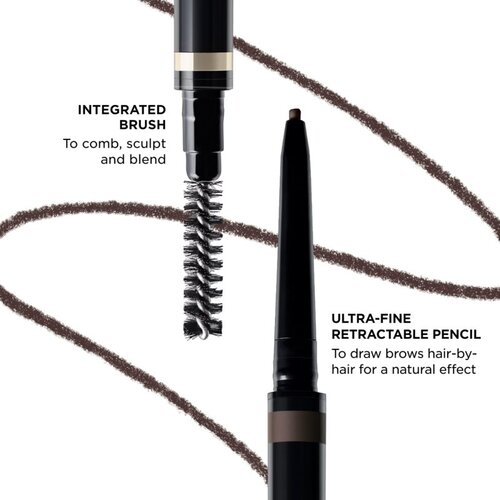 Clarins Wonder Define Eyebrow Pencil svinčnik za obrvi s čopičem odtenek 04 dark brown 0.06 g Slike
