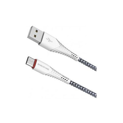Borofone podatkovni kabel X25 Type C na USB 1m 3A bel pleten Slike