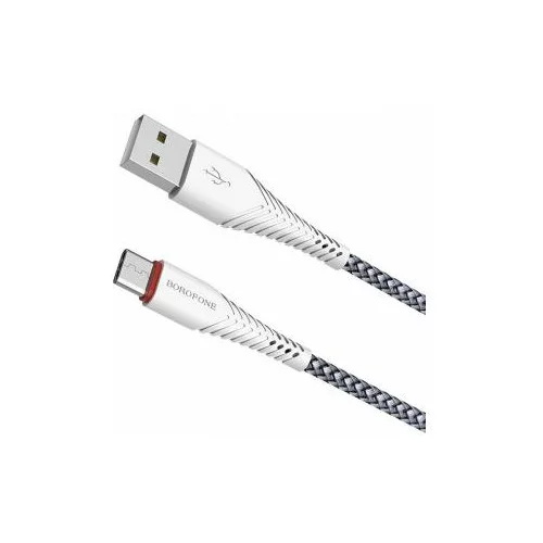 Borofone podatkovni kabel X25 Type C na USB 1m 3A bel pleten