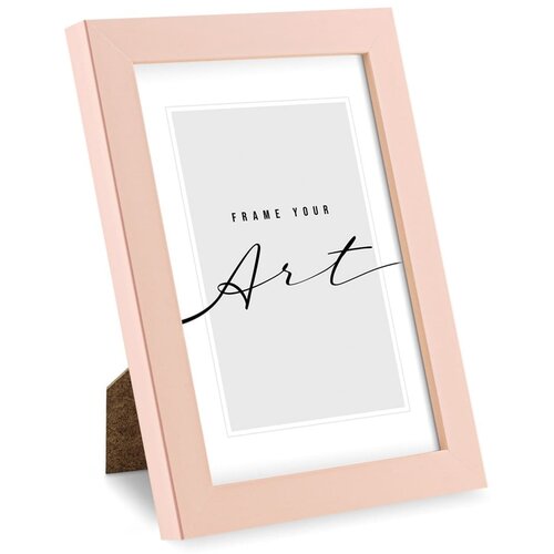 Knor Svijetlo ružičasti plastični stojeći/viseći okvir 19x25 cm Slike