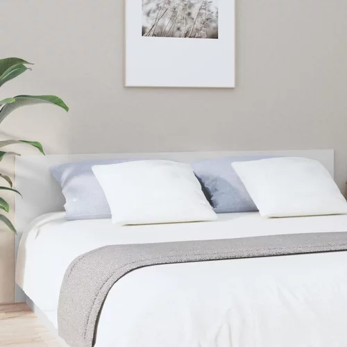  Uzglavlje za krevet bijelo 200x1,5x80 cm od konstruiranog drva