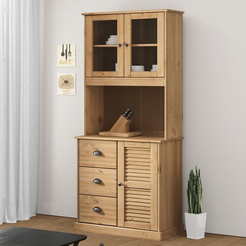 vidaXL Visoka komoda VIGO 78 x 40 x 175 cm od masivne borovine Cijene