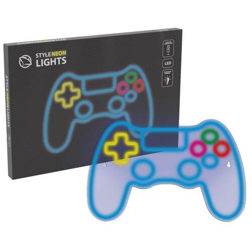 Manta LED SVJETLEĆA OZNAKA GAMEPAD 2, 40X25.8CM, PLEXI, MULTICOLOR SNL63MT, (5902510688523) Slike