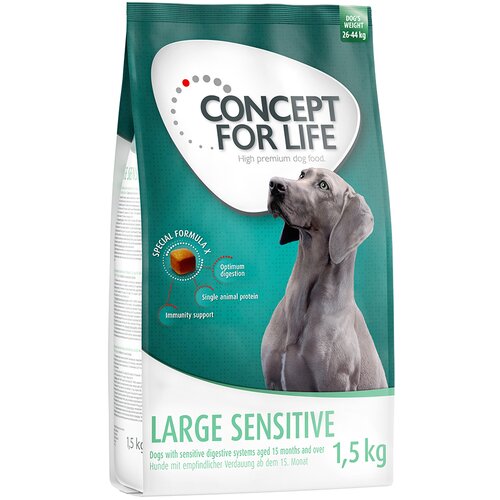 Concept for Life Large Sensitive - 6 kg (4 x 1,5 kg) Cene