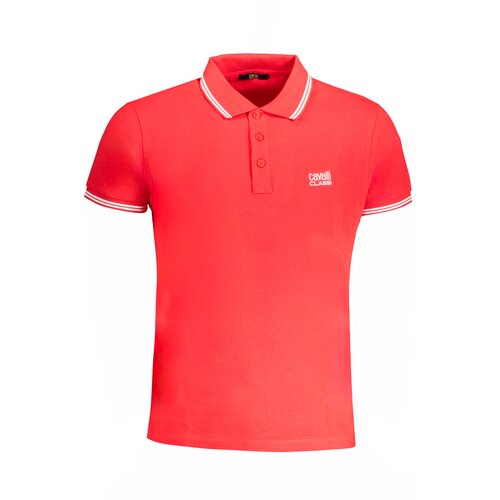 Cavalli Class MEN&#39;S SHORT SLEEVED POLO SHIRT RED Cene