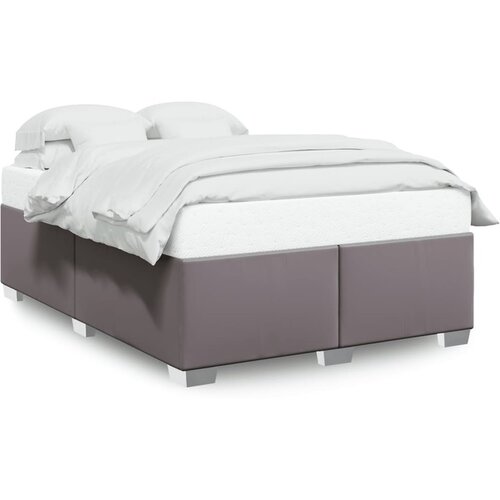 vidaXL Okvir za krevet sivi 140x190 cm od umjetne kože Cene