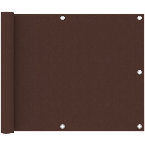 vidaXL Balkonsko platno rjavo 75x600 cm oksford blago Cene