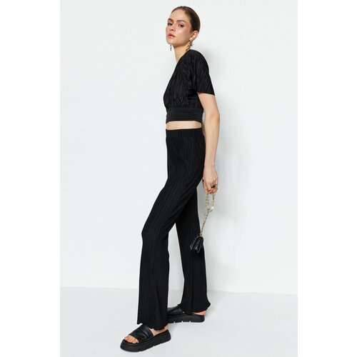 Trendyol pants - Black - Flare Slike