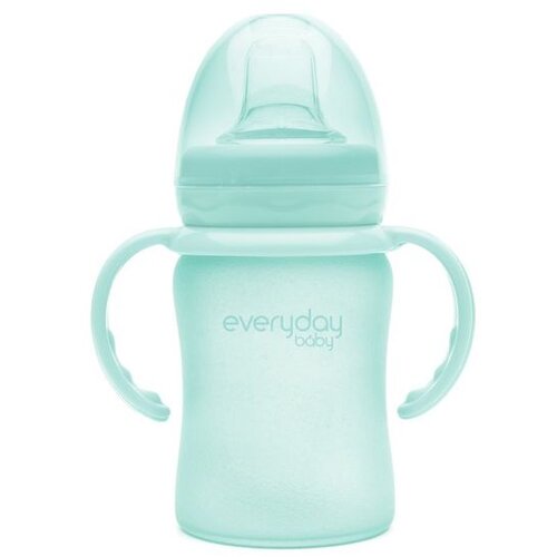 Everyday baby staklena čaša Sippy, 150ml Healthy+, Zelena mint Cene