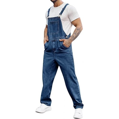 RUNCATI XL mo&scaron;ke denim hlače z naramnicami Cene