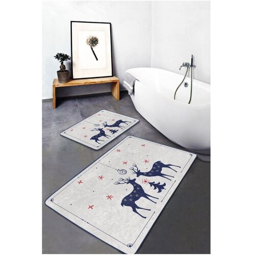 Mila Home Krem tekstilne kupaonske prostirke u setu od 2 kom 60x100 cm - Slike