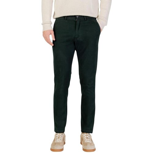 Borghese Hlače Chino / Carrot Chino - Slim Fit 5WPA01 07CO126M Zelena Cene