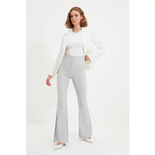 Trendyol Gray Flared Trousers