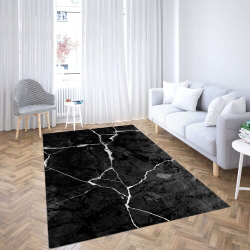 Conceptum Hypnose Tepih CG_217, Pravougaoni, 140 x 220 cm, Crni Cene