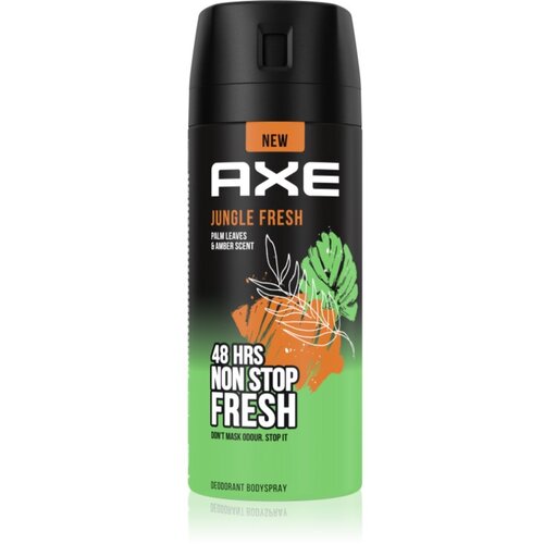 Axe Jungle Fresh dezodorans i sprej za tijelo za mu&amp;scaron;karce Palm Leaves &amp;amp; Amber 150 ml Slike
