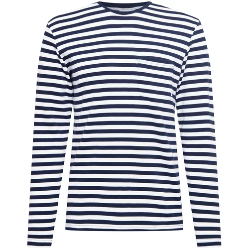 Makia Majica 'Verkstad' mornarsko plava / bijela