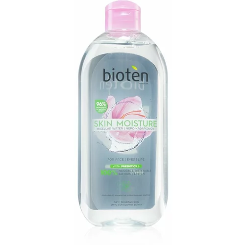 Bioten Skin Moisture čistilna micelarna voda za odstranjevanje ličil za suho in občutljivo kožo 400 ml