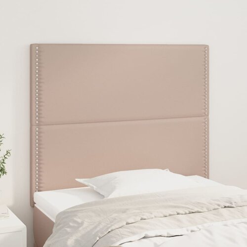 vidaXL Uzglavlja 2 kom boja cappuccina 100x5x78/88 cm od umjetne kože Cijene