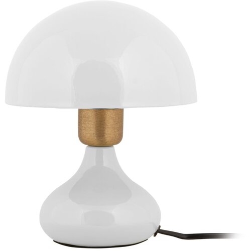 Leitmotiv Bijela stolna lampa s metalnim sjenilom (visina 23 cm) Binc &amp;ndash; Slike