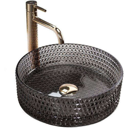 REA Bath Cristal Black umivalnik za pult Cene