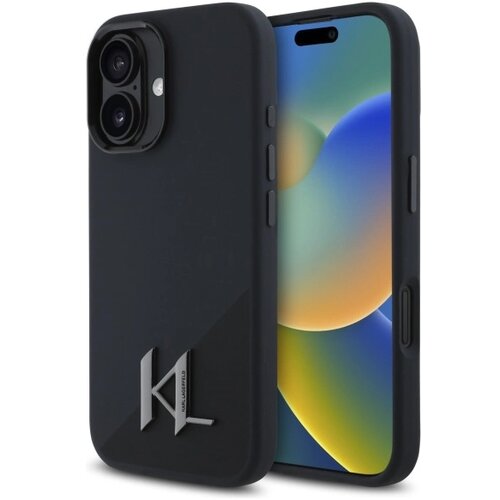 Karl Lagerfeld SILIKONSKI OVITEK SENČNIK ZA MAGSAFE ZA IPHONE 16 ČRN, (21898881) Cene