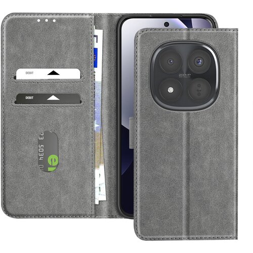 AVIZAR Denarnica etui Xiaomi Redmi Note 15 Pro Plus 5G Chesterfield Funkcija stojala, Siva, (5000188992) Cene