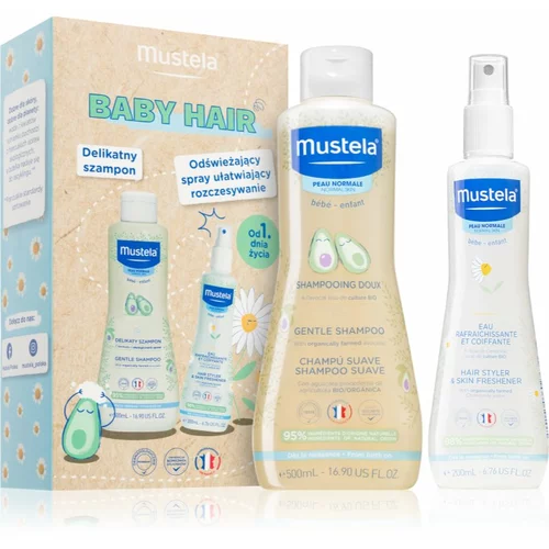 Mustela® Bébé Baby Hair darilni set (za otroke od rojstva)