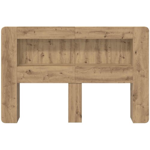  Glava kreveta s ormarićem Hrast artisan 160 cm Slike