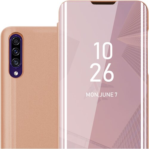 Cadorabo CARE, združljiv s Samsungom v Kunzit Pink - prozorno za za&amp;scaron;čito z ogledalom z zrcalo z funkcijo stojala 360 stopinj za&amp;scaron;čita, (20566526) Slike