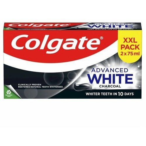 Colgate advanced white charcoal pasta za zube xxl pack 2x75ml Slike