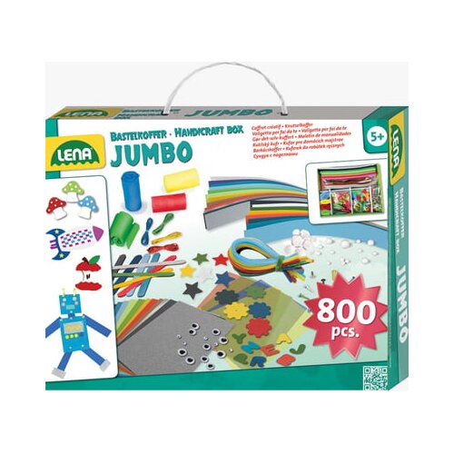 Lena Ustvarjalni kovček Jumbo moder Cene