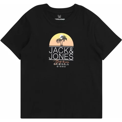Jack & Jones Majica 'CASEY' žuta / narančasta / crna / bijela