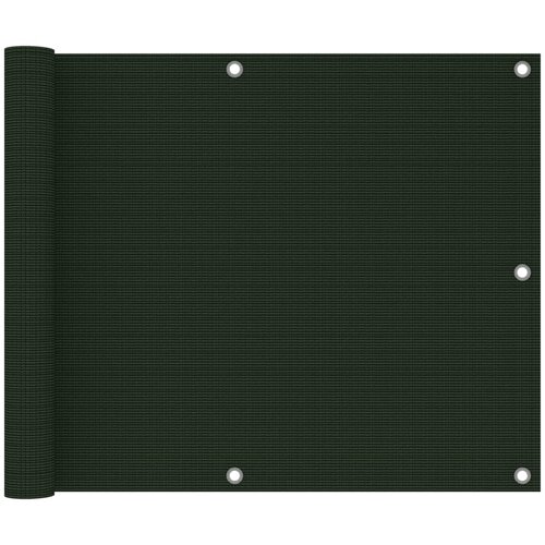VidaXL Balkonsko platno temno zeleno 75x500 cm HDPE, (20743224) Slike