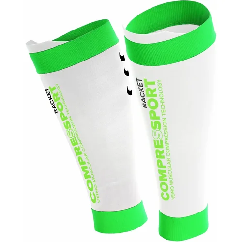 Compressport Kompresní návleky Pro Silicon R2 White/Green T4