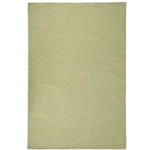  Zunanja preproga ploščato tkanje 120x170 cm zelena