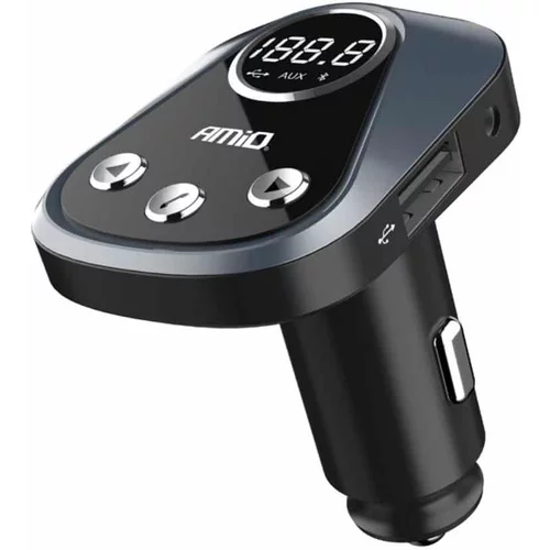 Amio Bluetooth 5.0 FM oddajnik s polnilnikom 2,4A + APP Lokacija avtomobila, preizkus baterije