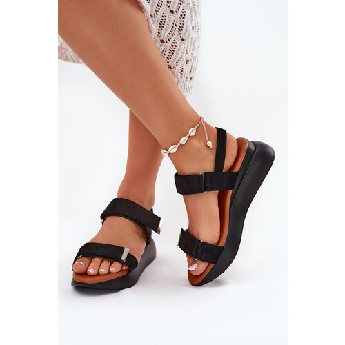 Boto Women&amp;#039;s Wedge Sandals Black Monera Slike