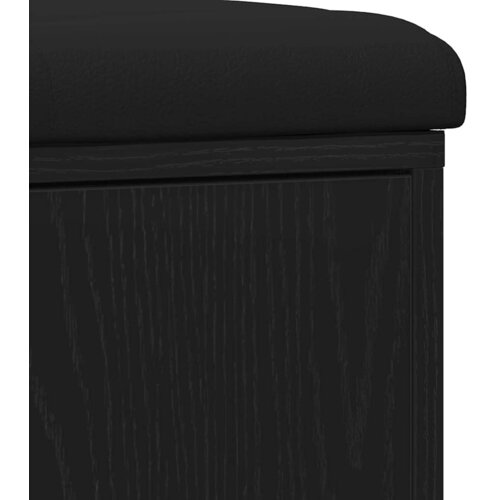  Klupa za pohranu Crni hrast 102 x 32 x 50 cm Konstruirano drvo Slike