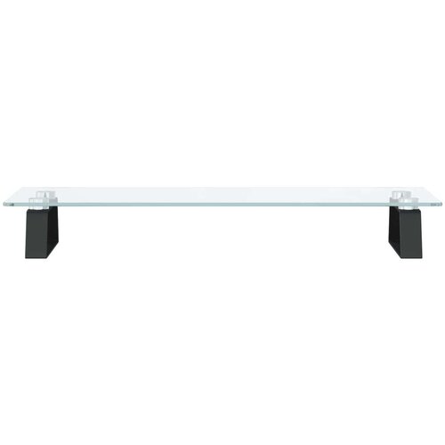 Za monitor crni 60x20x8 cm kaljeno staklo i metal Slike