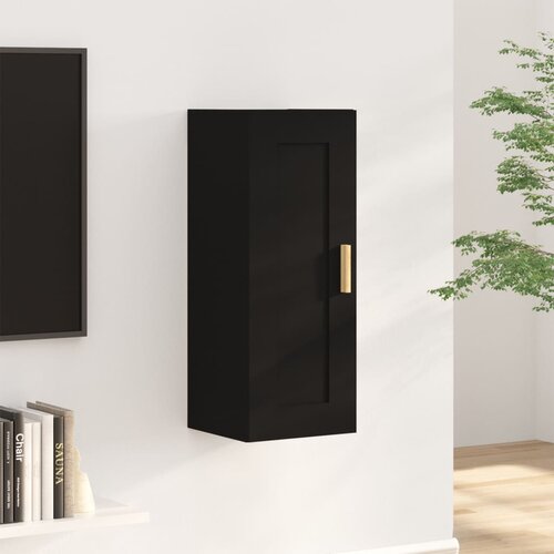 VidaXL zidni ormarić crni 35 x 34 x 90 cm od konstruiranog drva Slike