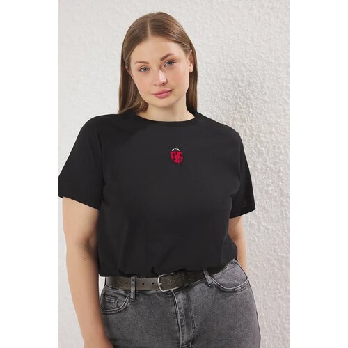 Trendyol Ženska majica Tbbss25Bf00015, Crna Cene