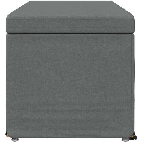  Stolica Tamno siva 101 x 41 x 40 cm Tkanina i konstruirano drvo - Tamno siva 100 cm tkanina Slike
