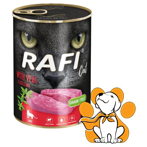 Rafi Cat Grain Free Veal 400g, Vlažna Hrana Sa Teletinom Za Laku Probavu Cene